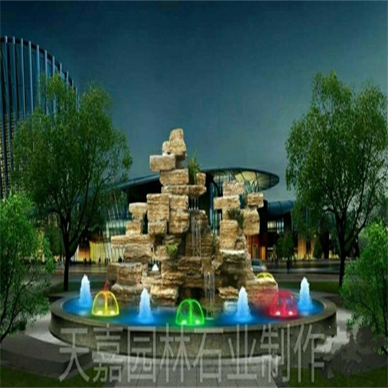 瓯海水幕墙喷泉设计